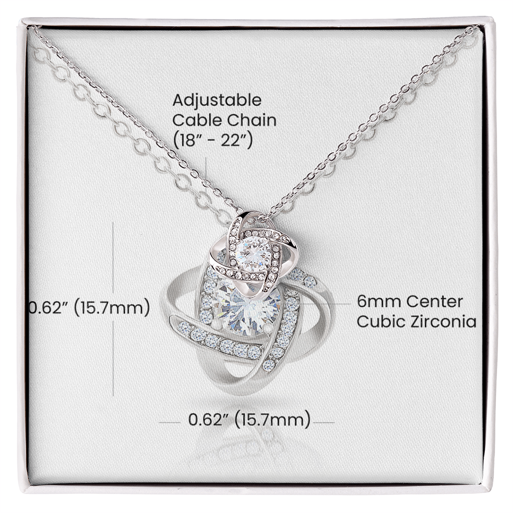 Love Knot Necklace (Yellow & White Gold Variants)