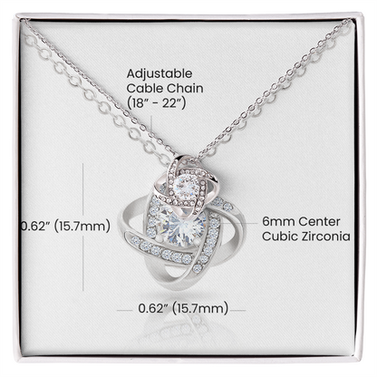 Love Knot Necklace (Yellow & White Gold Variants)